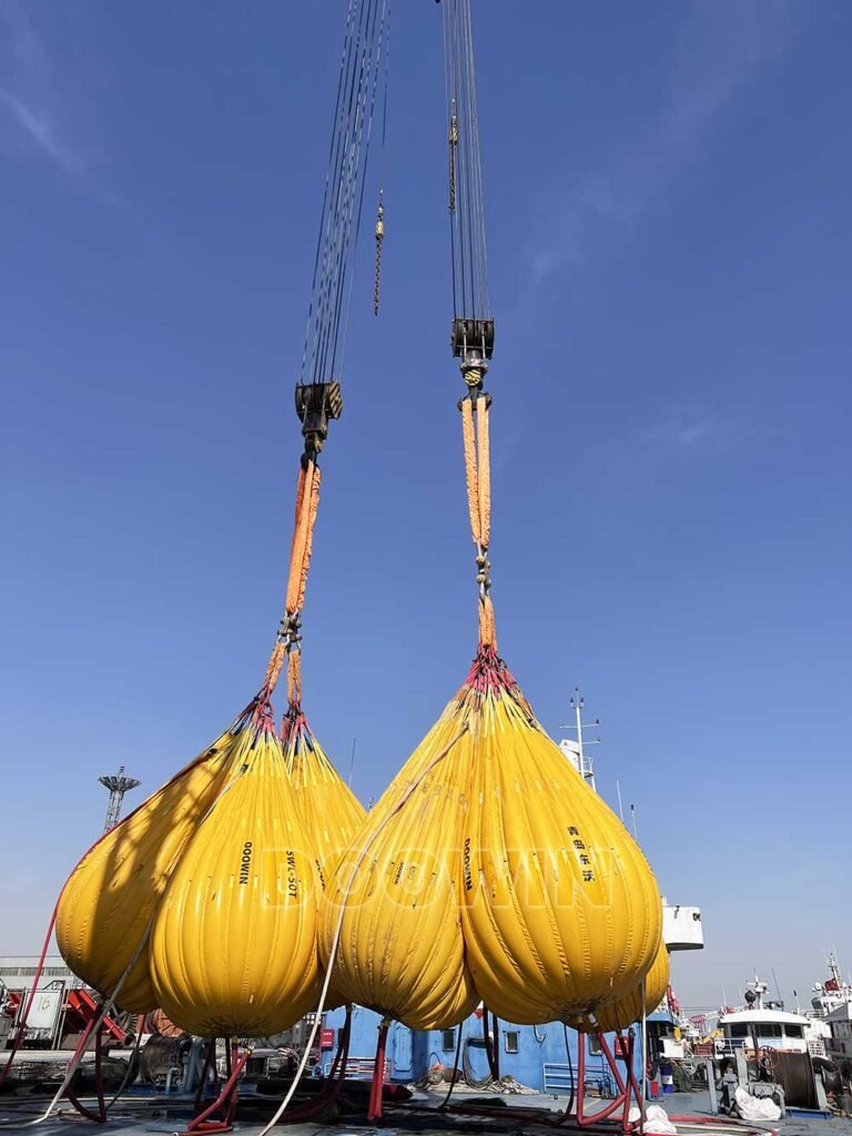 crane load testing water weight bags
